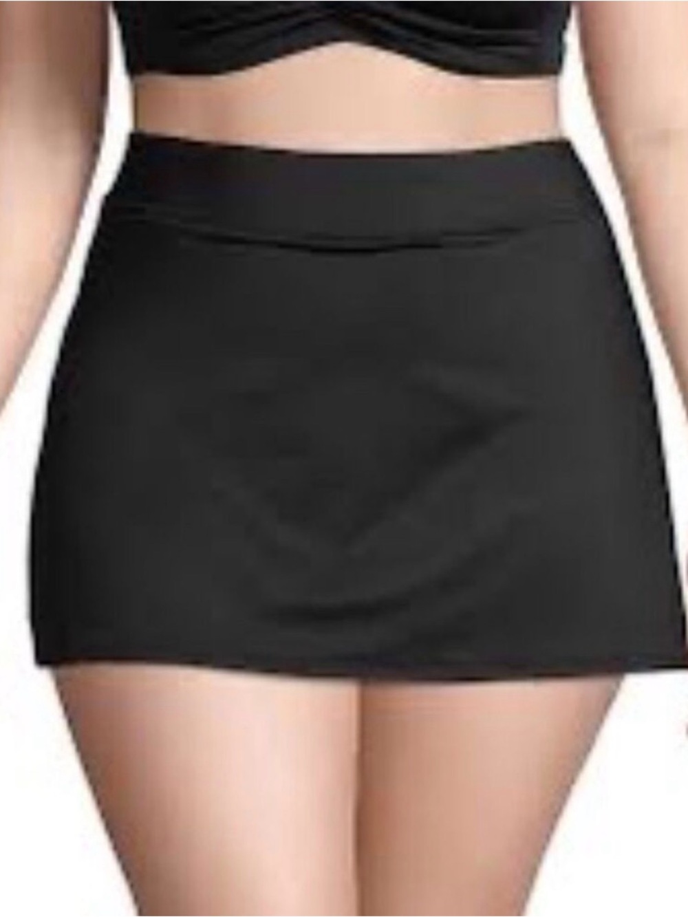 Lands' End  18W Black Swim Skirt